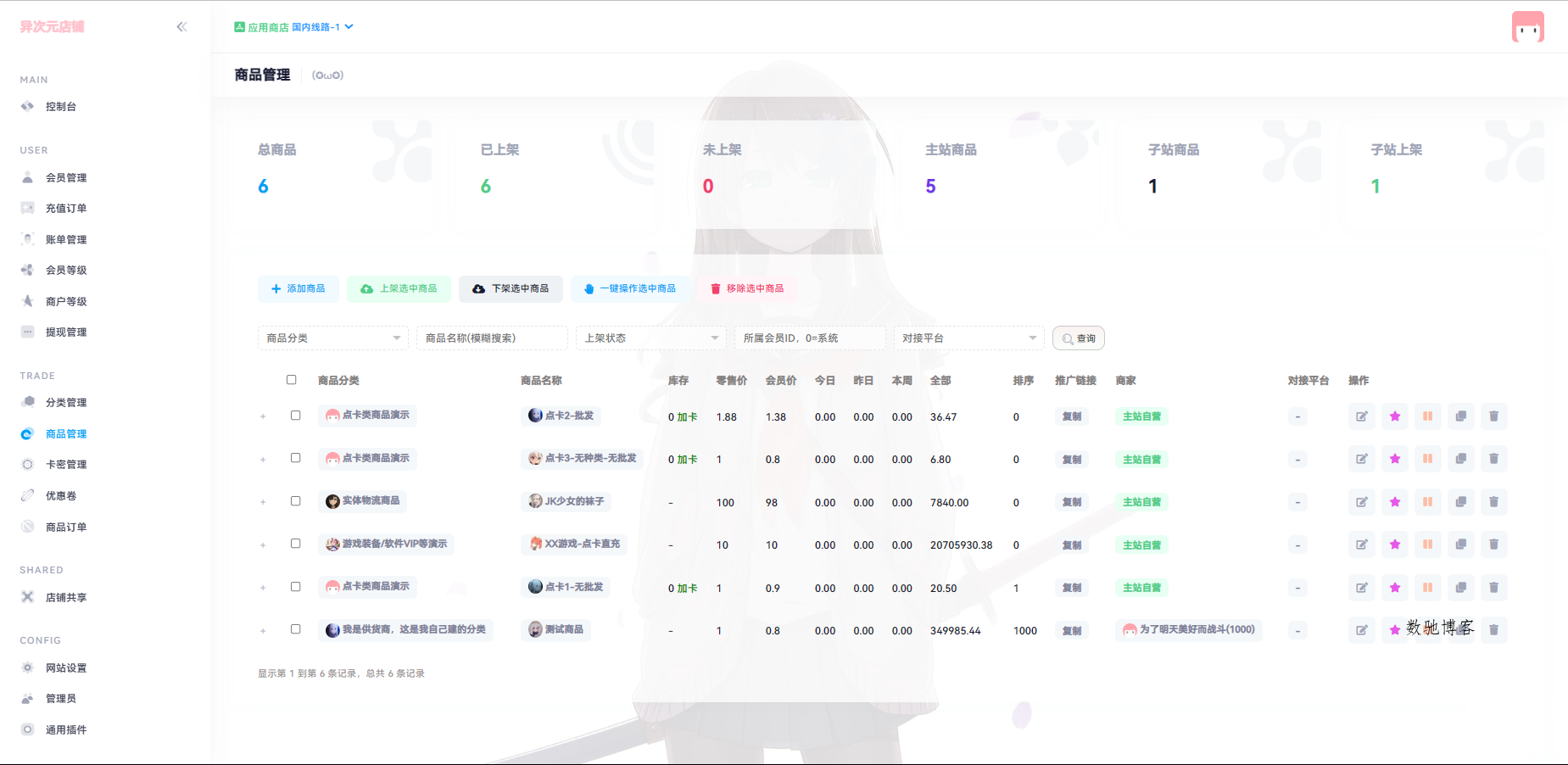 异次元发卡源码系统/荔枝发卡V3.0二次元风格发卡网全开源源码-数驰博客