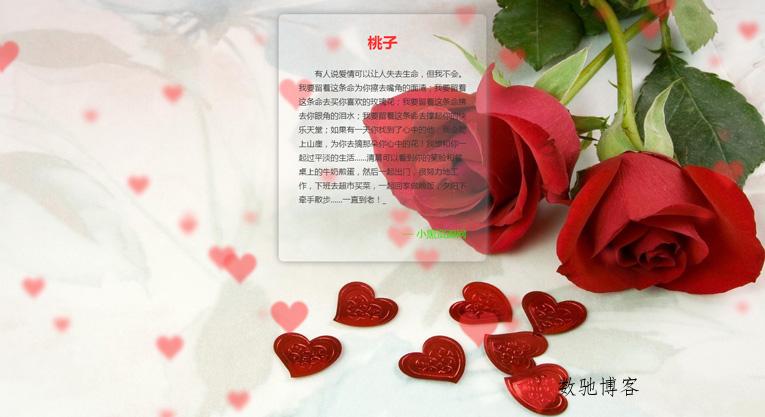 打字效果桃心温馨表白网站源码-数驰博客