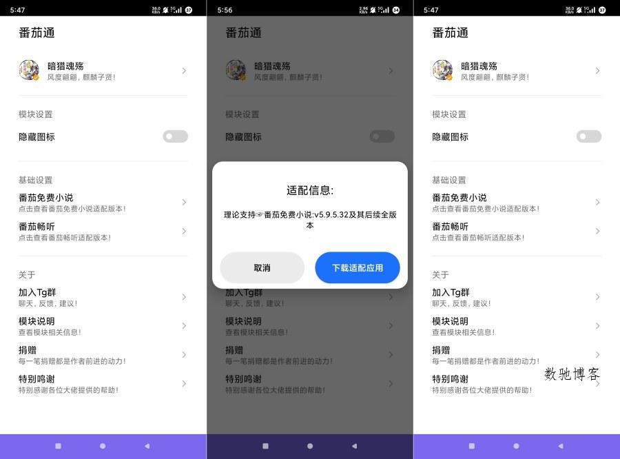 番茄通1.0.4番茄小说番茄畅听VIP解锁模块-数驰博客