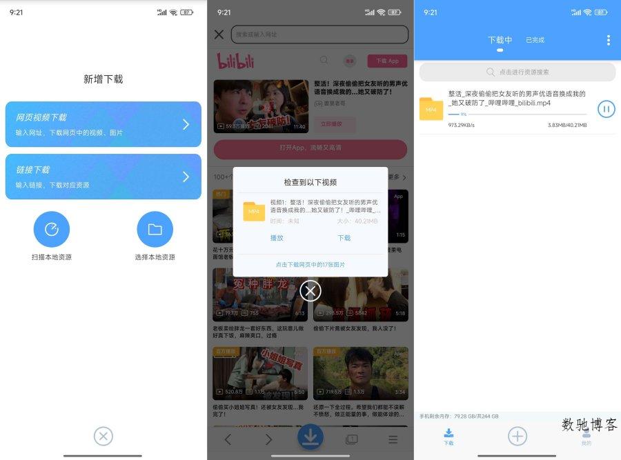 星速磁力bt网页嗅探!视频图片不限速下载-数驰博客