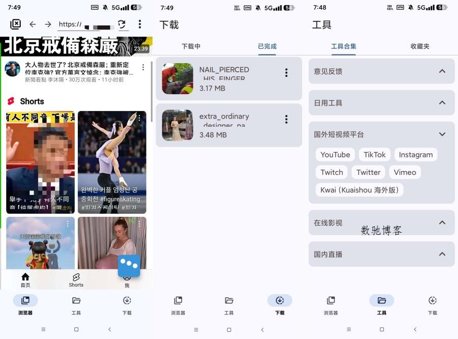 国际视频下载器VidSnap网页视频下载支持国际抖音等等-数驰博客