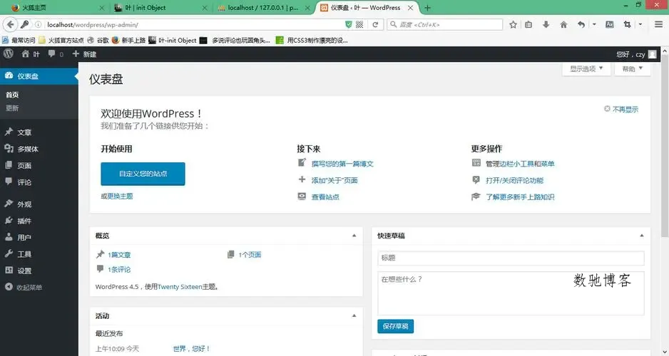 Wordpress(开源免费博客系统)-数驰博客