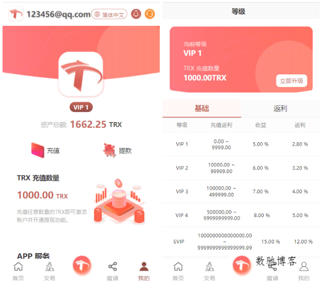 uniapp版多语言TRX系统源码/TRX理财系统/虚拟币挖矿