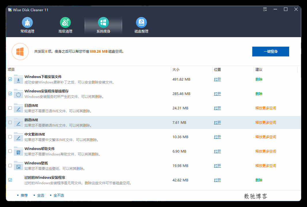 Wise Disk Cleaner v11.3.3.853绿色版-数驰博客