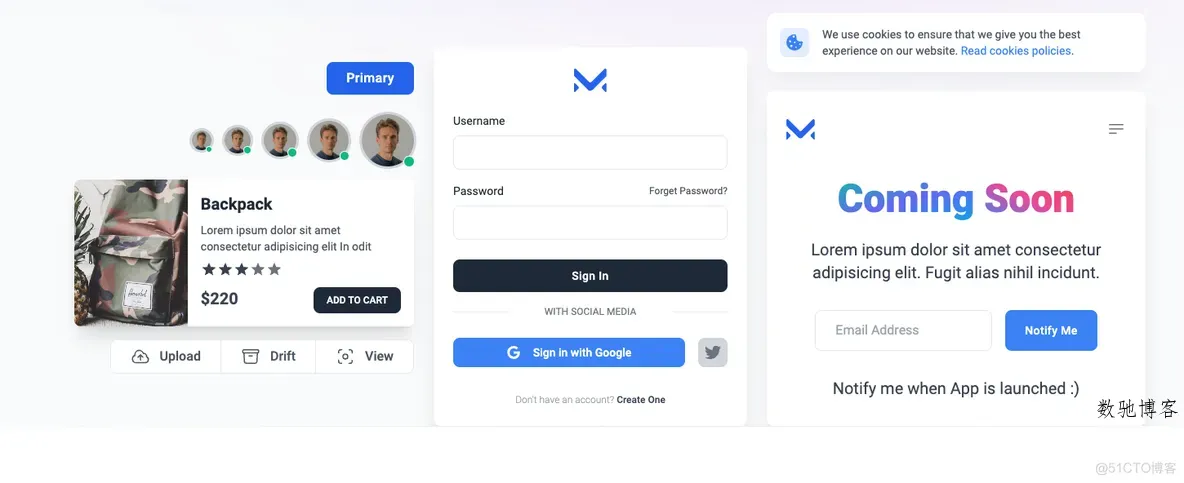 Meraki UI(基于Tailwind CSS构建的开源前端组件库)-数驰博客