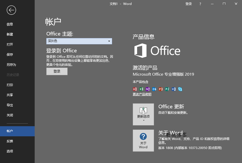 微软Office 2019 25年9月授权版-数驰博客