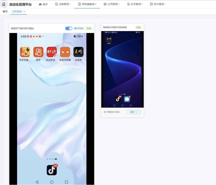 云手机群控系统源码 云手机多开群控 自动化管理程序源码-数驰博客