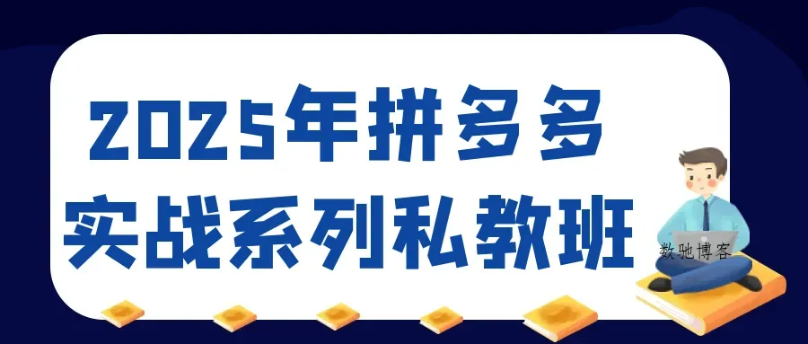 2025年拼多多实战系列私教班-数驰博客