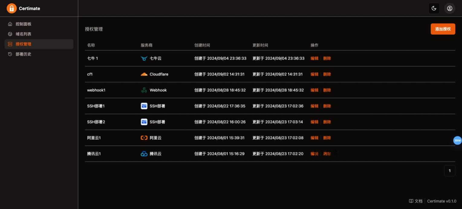 SSL证书管理系统工具网站源码,自动申请、部署SSL证书,并在证书即将过期时自动续期