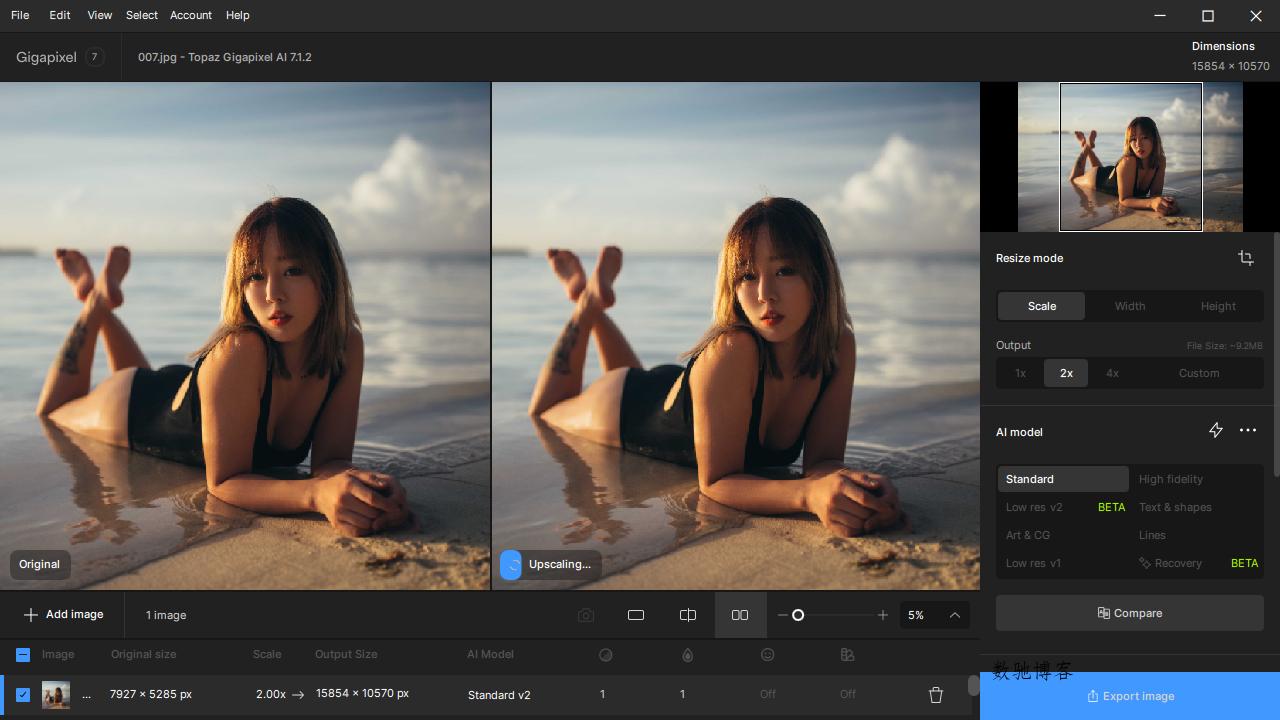 图片无损放大Topaz Gigapixel AI v8.4.4-数驰博客