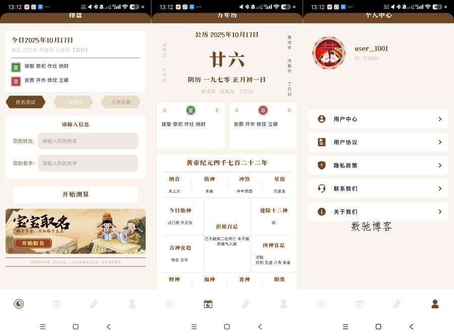 八字手相1.2八字排盘解析｜姓氏起名｜纯净版-数驰博客