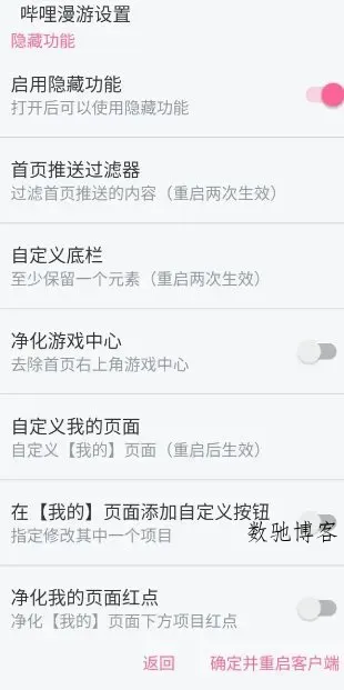 哔哩哔哩 v8.88.0内置模块-数驰博客