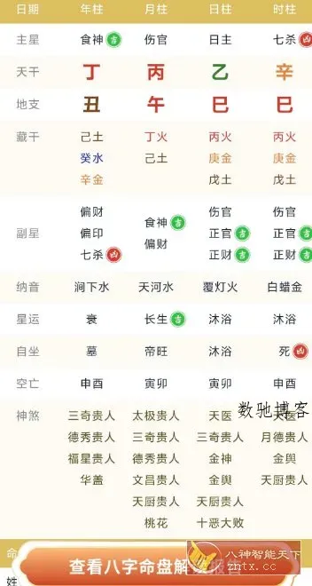 周易八字排盘测算1.1.6高级版-数驰博客