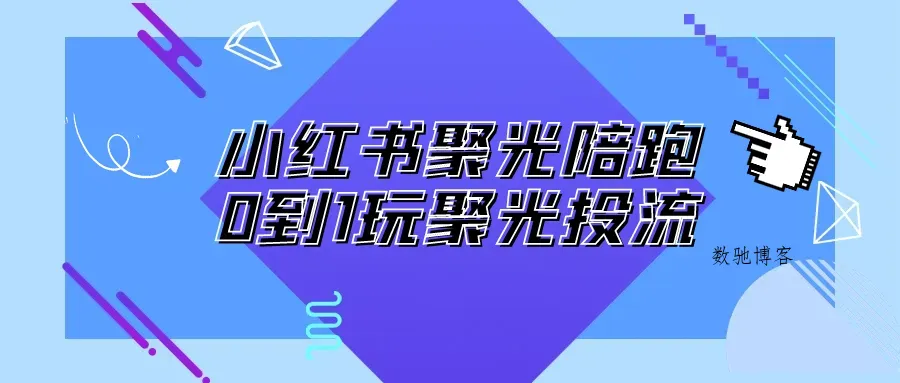 小红书聚光陪跑0到1玩聚光投流-数驰博客