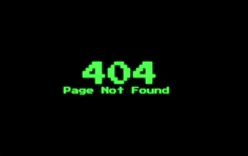 HTML黑色大气绿色发光字404错误页模板-数驰博客
