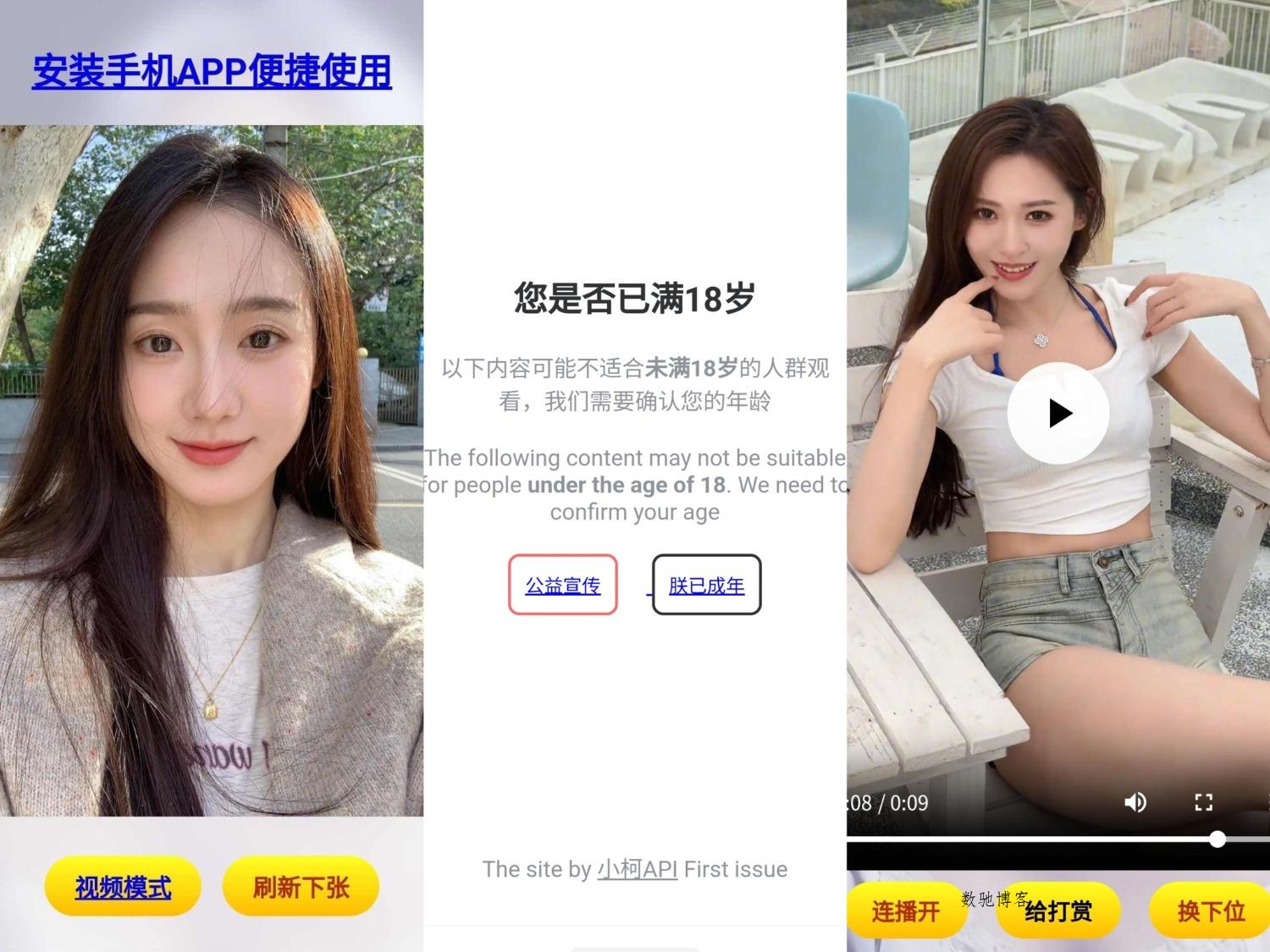 随机看小姐姐源码-数驰博客