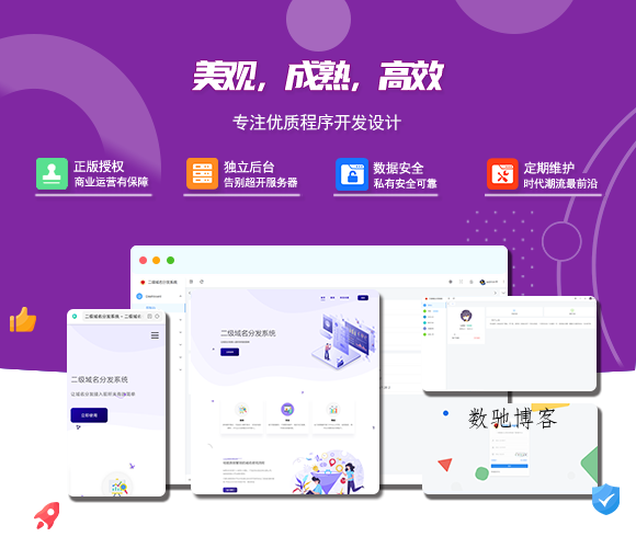 2024最新版守约者二级域名分发系统-数驰博客