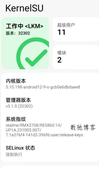 KernelSU 安卓内核级Root管理器v3.2.4-50-数驰博客