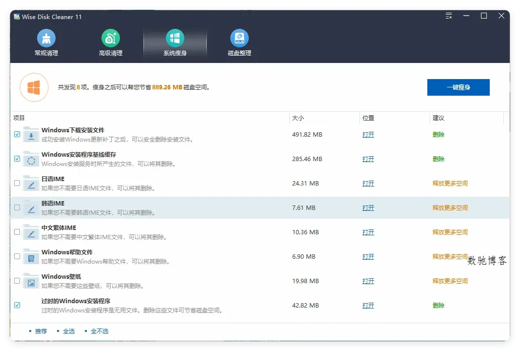 Wise Disk Cleaner v11.2.4.844绿色版-数驰博客