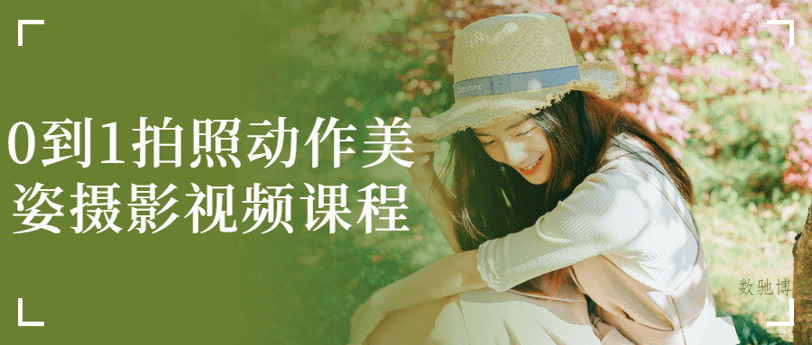 0到1拍照动作美姿摄影视频课程-数驰博客