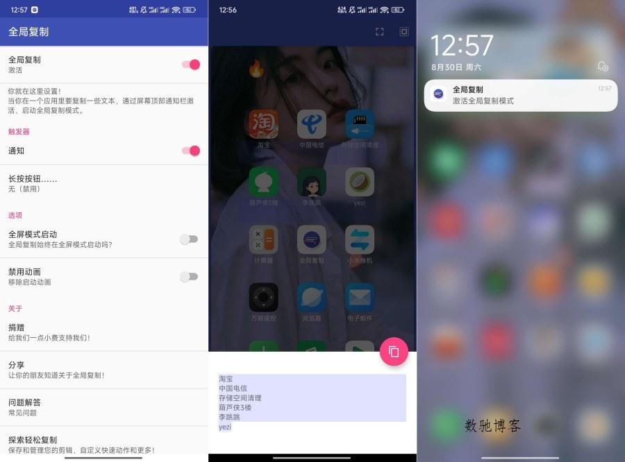 全局复制2.2.1复制一切禁止复制的内容小巧无广-数驰博客
