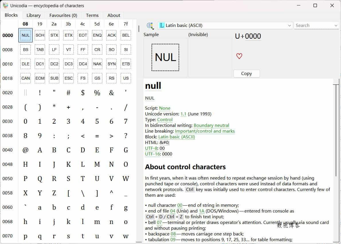 Unicode字符查询Unicodia v3.0.8绿色版 Unicode字符查询Unicodia v3.0.8绿色版