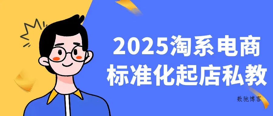 2025淘系电商标准化起店私教-数驰博客