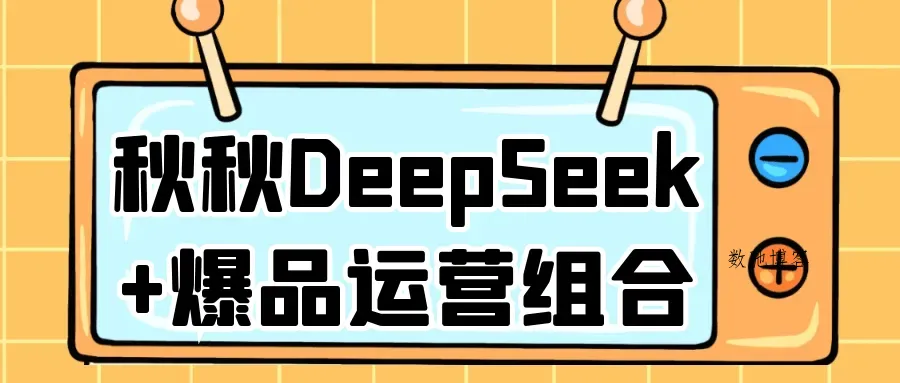 秋秋DeepSeek+爆品运营组合-数驰博客